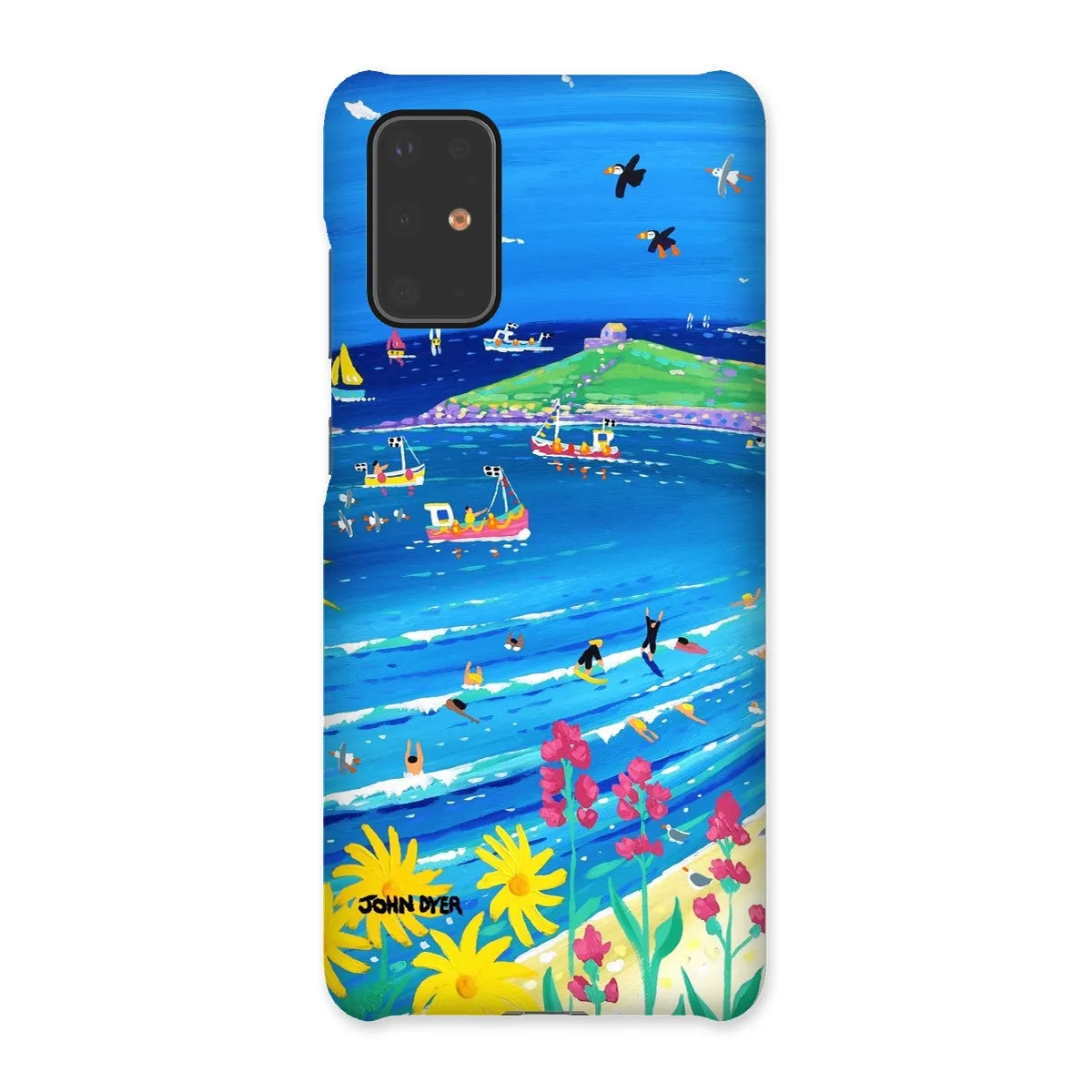 Snap Art Phone Case. Porthmeor Beach St Ives. Artist John Dyer. Cornwall Art Gallery.