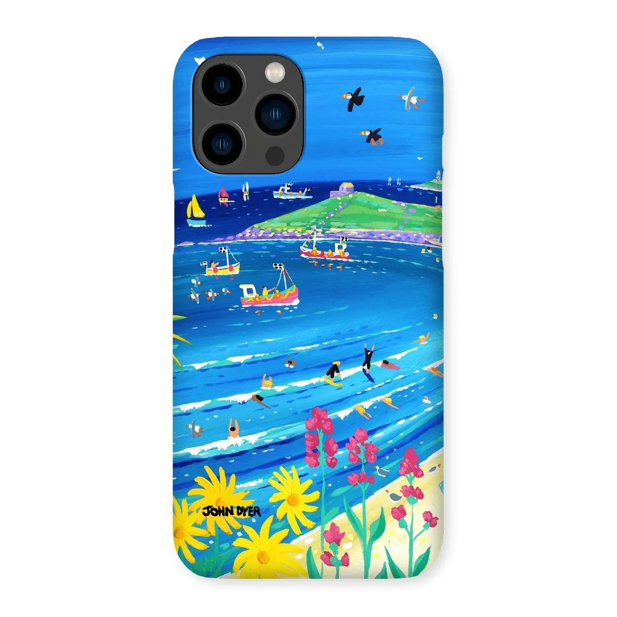 Snap Art Phone Case. Porthmeor Beach St Ives. Artist John Dyer. Cornwall Art Gallery.