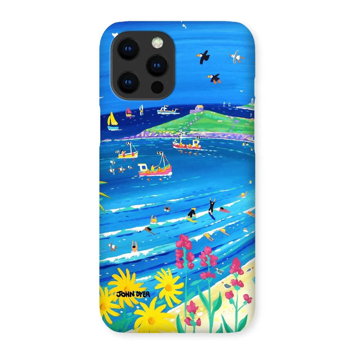 Snap Art Phone Case. Porthmeor Beach St Ives. Artist John Dyer. Cornwall Art Gallery.