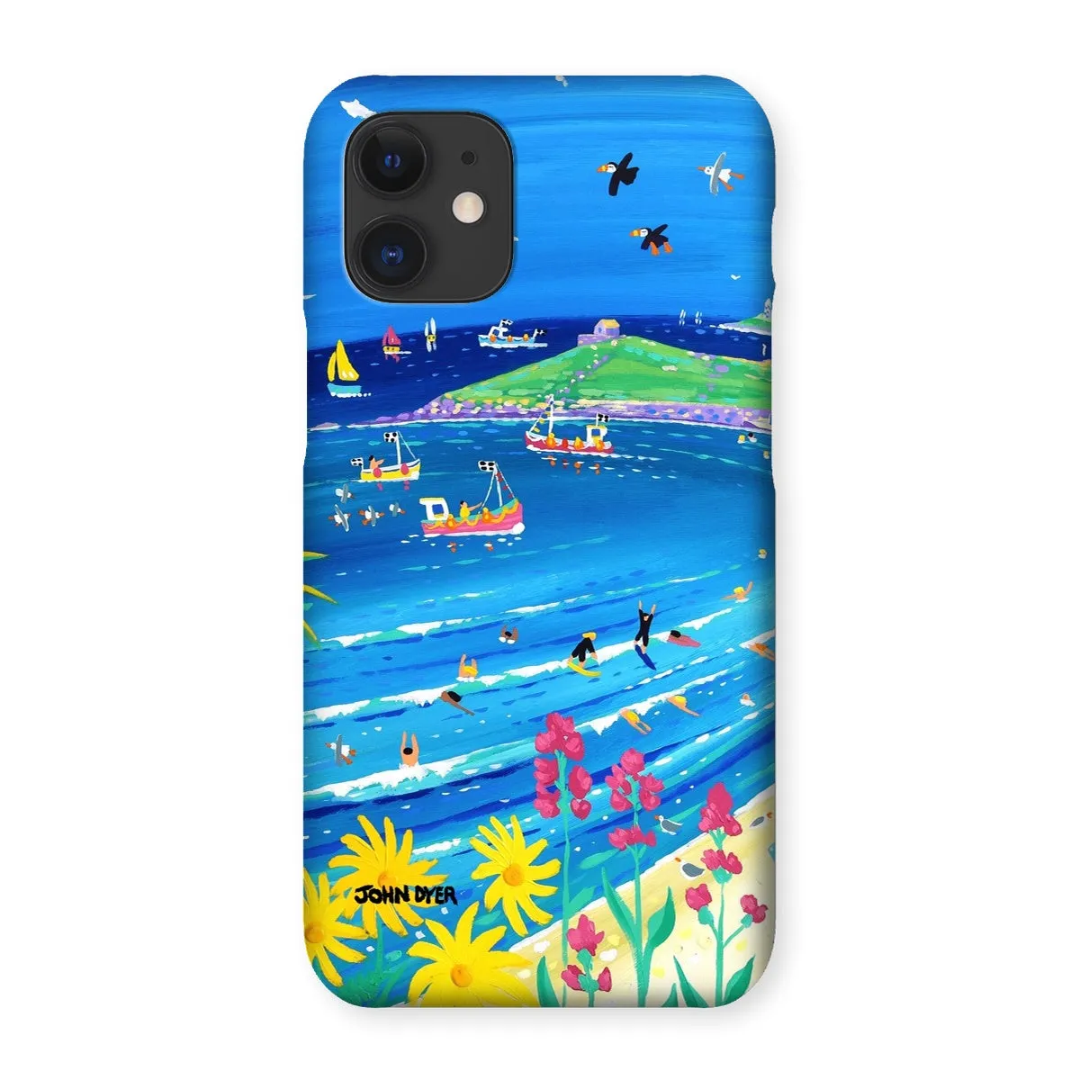 Snap Art Phone Case. Porthmeor Beach St Ives. Artist John Dyer. Cornwall Art Gallery.