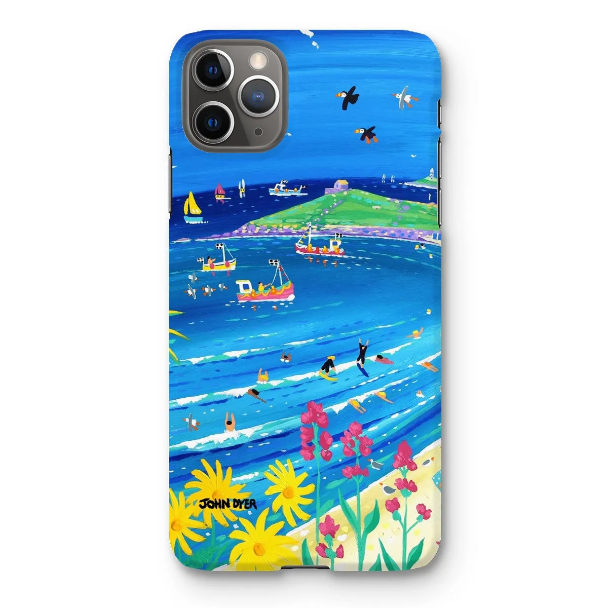 Snap Art Phone Case. Porthmeor Beach St Ives. Artist John Dyer. Cornwall Art Gallery.