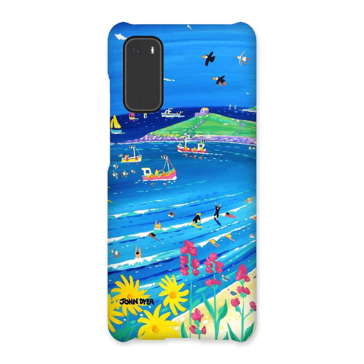 Snap Art Phone Case. Porthmeor Beach St Ives. Artist John Dyer. Cornwall Art Gallery.