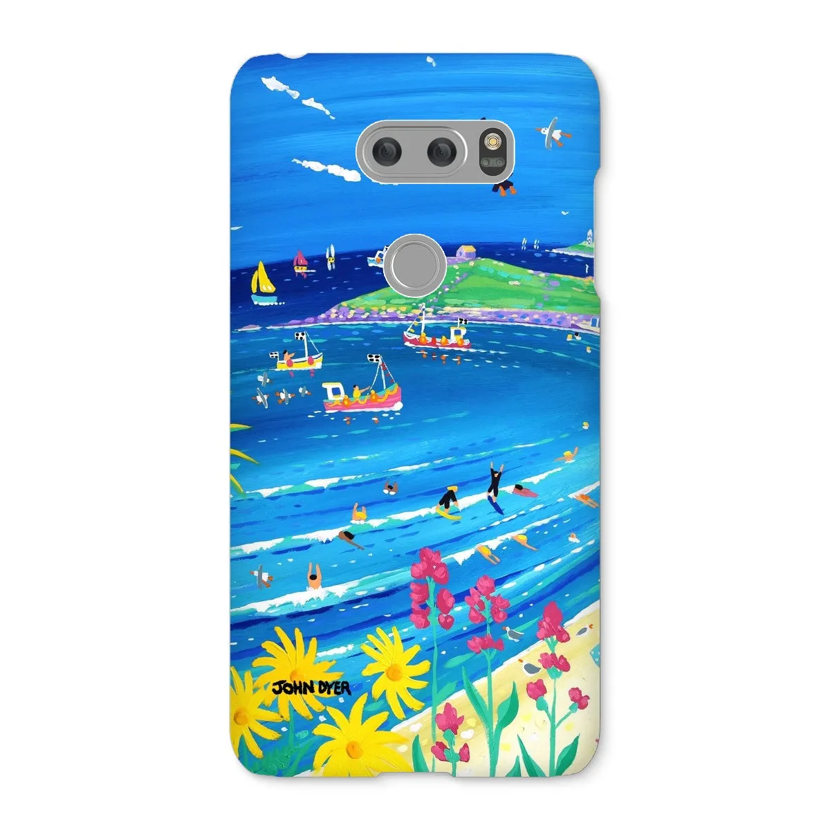 Snap Art Phone Case. Porthmeor Beach St Ives. Artist John Dyer. Cornwall Art Gallery.