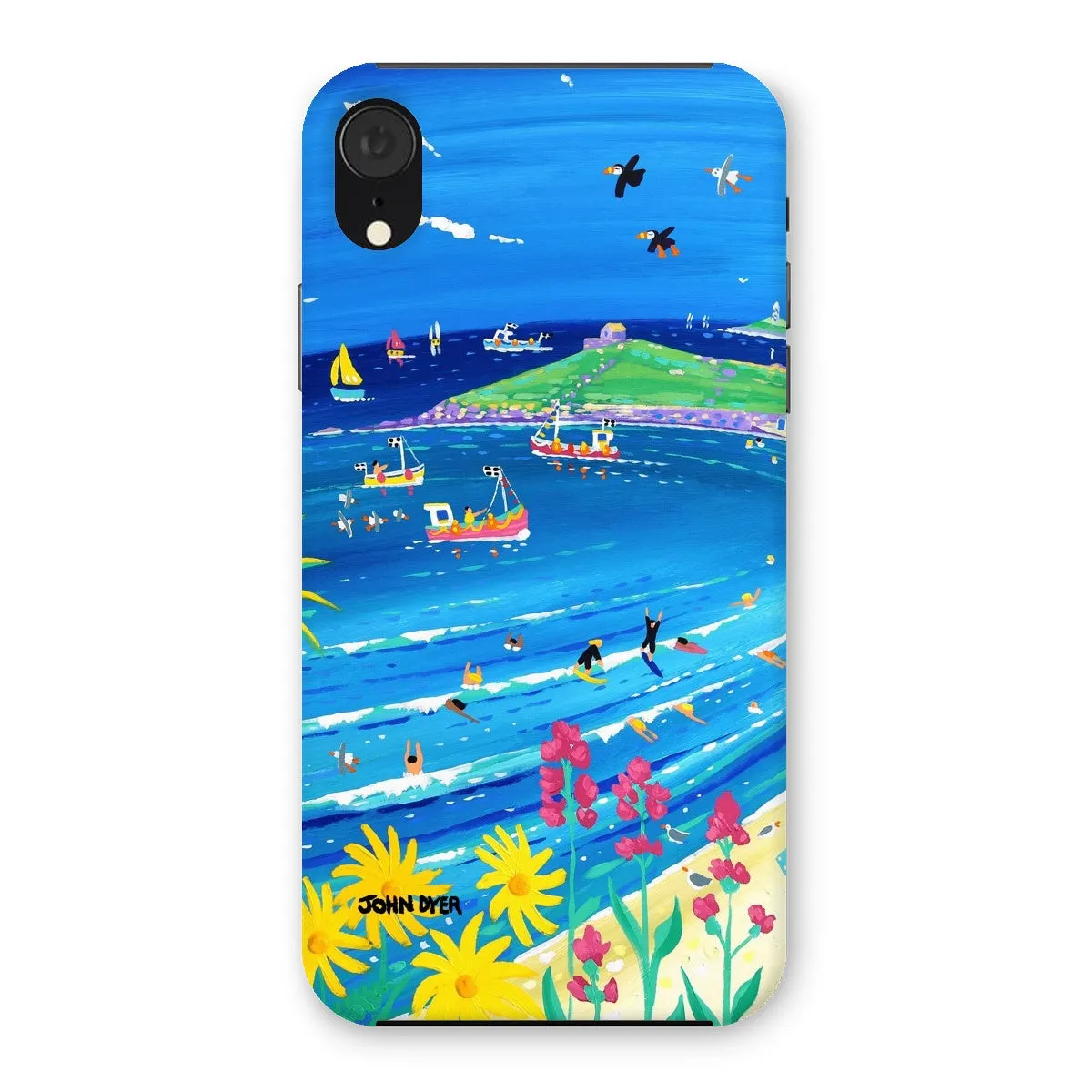 Snap Art Phone Case. Porthmeor Beach St Ives. Artist John Dyer. Cornwall Art Gallery.