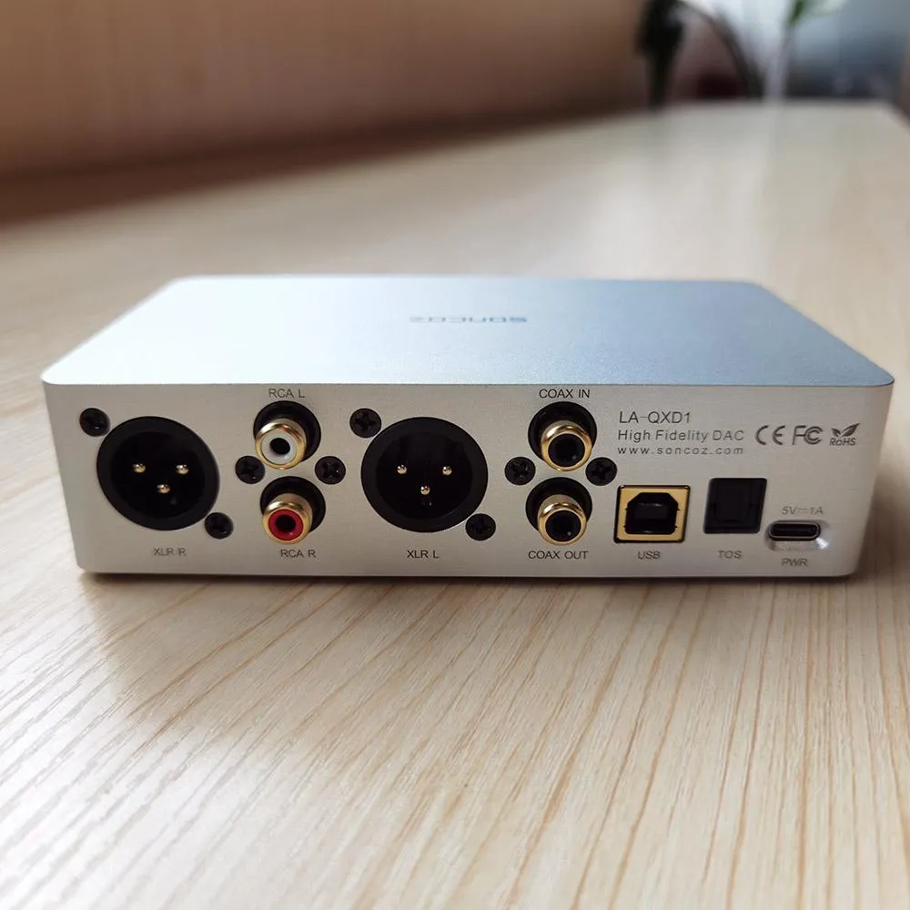 Soncoz LA-QXD1 Balanced  DAC   RCA/XLR cables