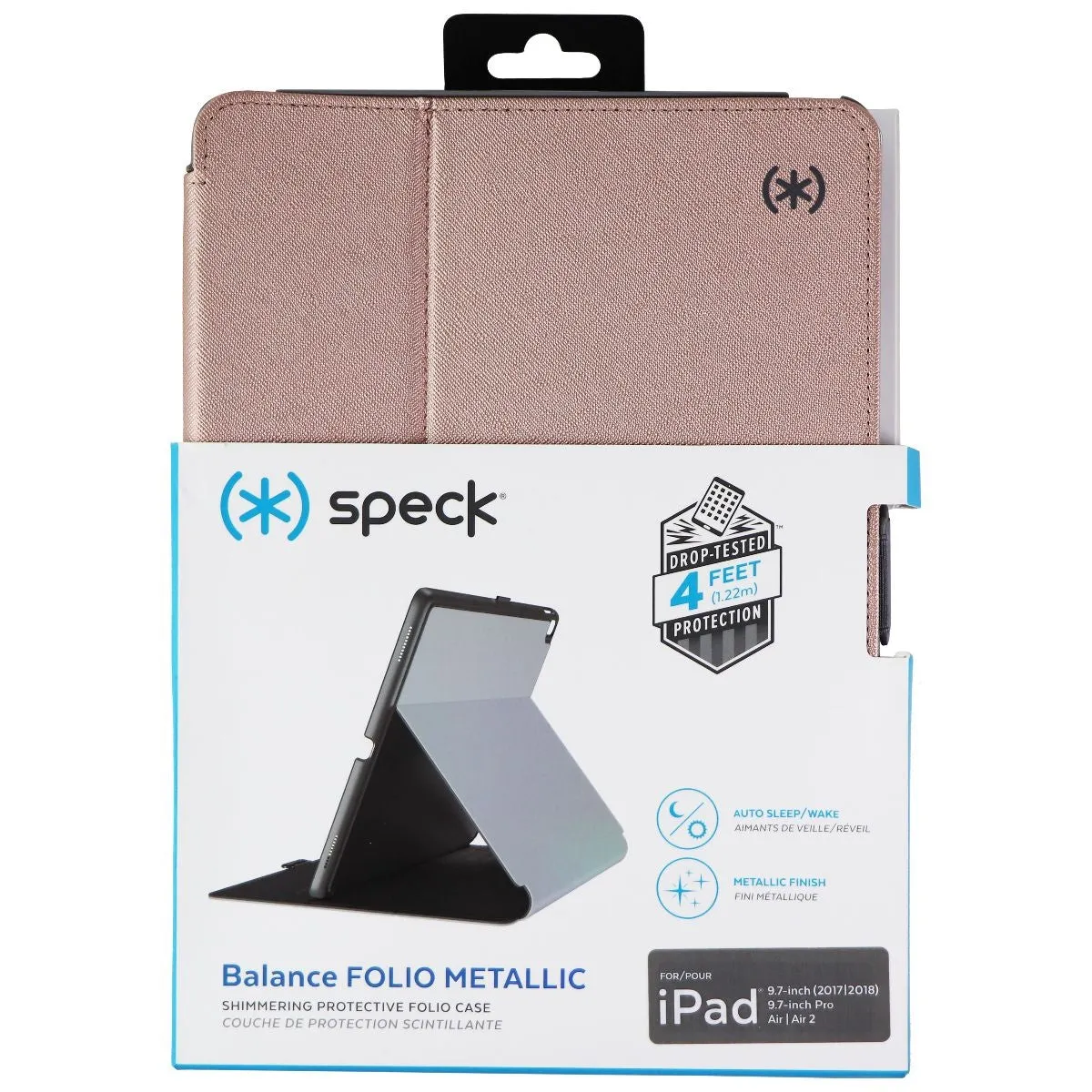 Speck Balance Folio Metallic Case for iPad 9.7 (2018) / iPad Pro 9.7 - Rose Gold