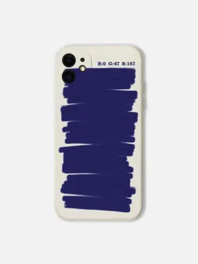 Striped Blue iPhone Case