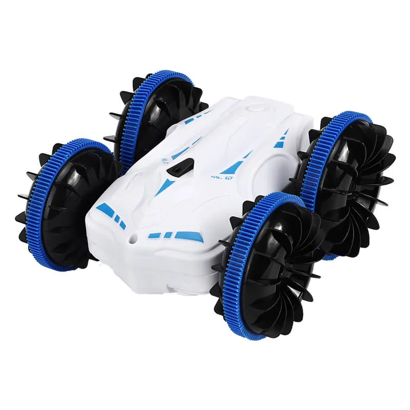 Stunt Amphibious Car for Kids - 2.4Ghz 360 Rotate Water and Land 4WD Amphibious Electric Toys