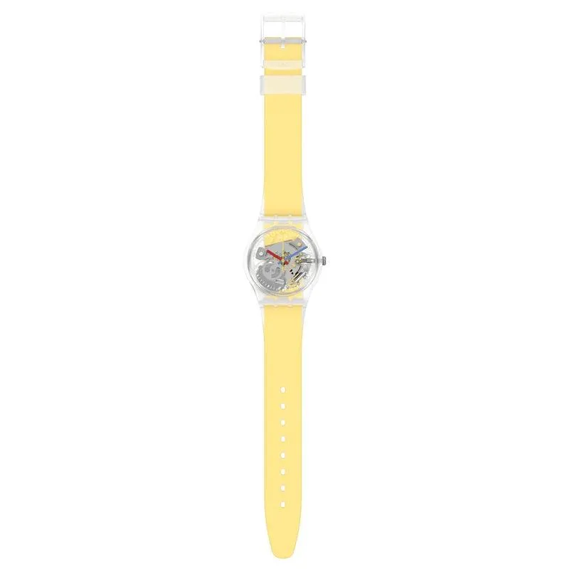 Swatch CLEARLY YELLOW STRIPED Watch GE291