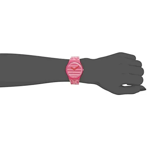 Swatch Women's Miami Peach Pink Plastic/Silicone Watch GP144