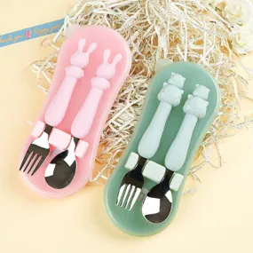 TierZero Silicone Spoon & Fork Set   Case