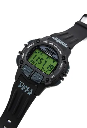 Timex Ironman Flix 100 Lap Watch - Black / Black