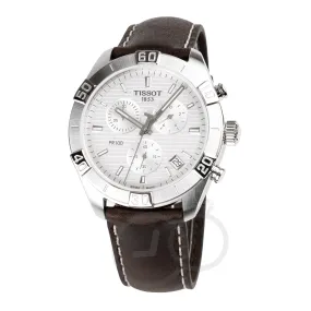 Tissot PR 100 Sport Men's Silver Brown Watch T1016171603100