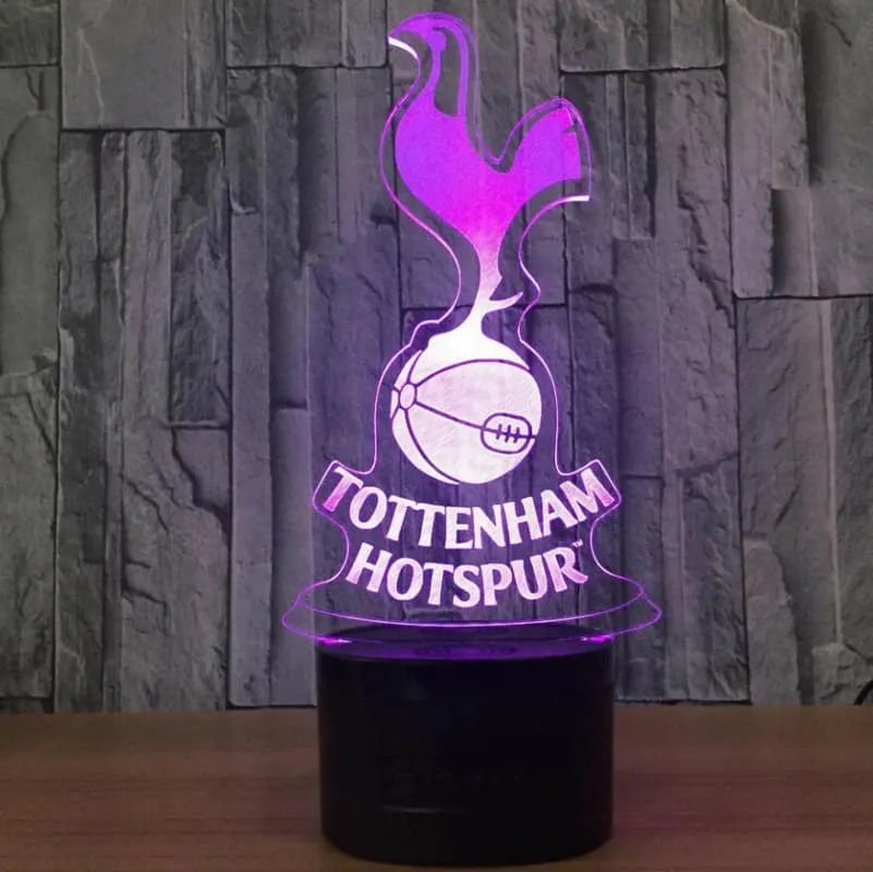 Tottenham Hotspur Football Club 3d Led Night Light for Home Decor