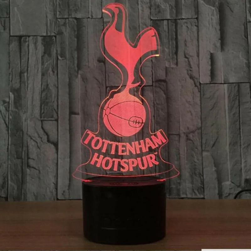 Tottenham Hotspur Football Club 3d Led Night Light for Home Decor