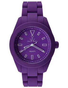 ToyWatch Velvety Violet - Velvety Touch Silicone Case & Link Bracelet