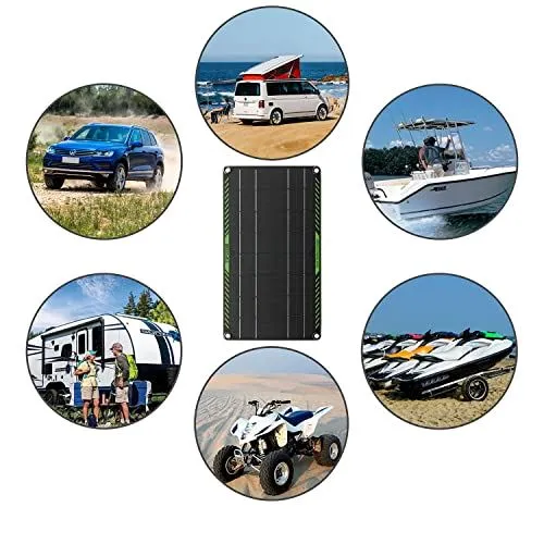 TSolarX™ Solar Trickle Charger: 10W Panel, 12V Battery Maintainer Kit, Car/Boat/RV