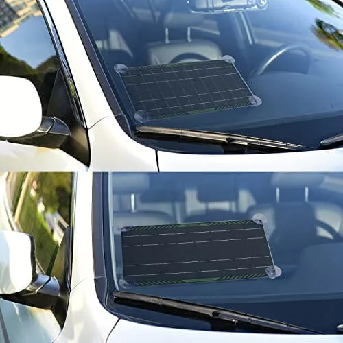 TSolarX™ Solar Trickle Charger: 10W Panel, 12V Battery Maintainer Kit, Car/Boat/RV