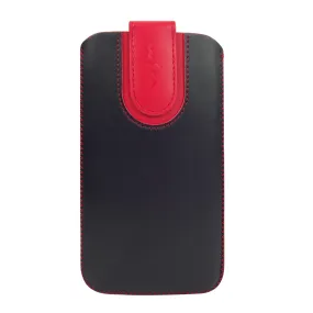 Universal Phone Pouch - Two Tone Black Red