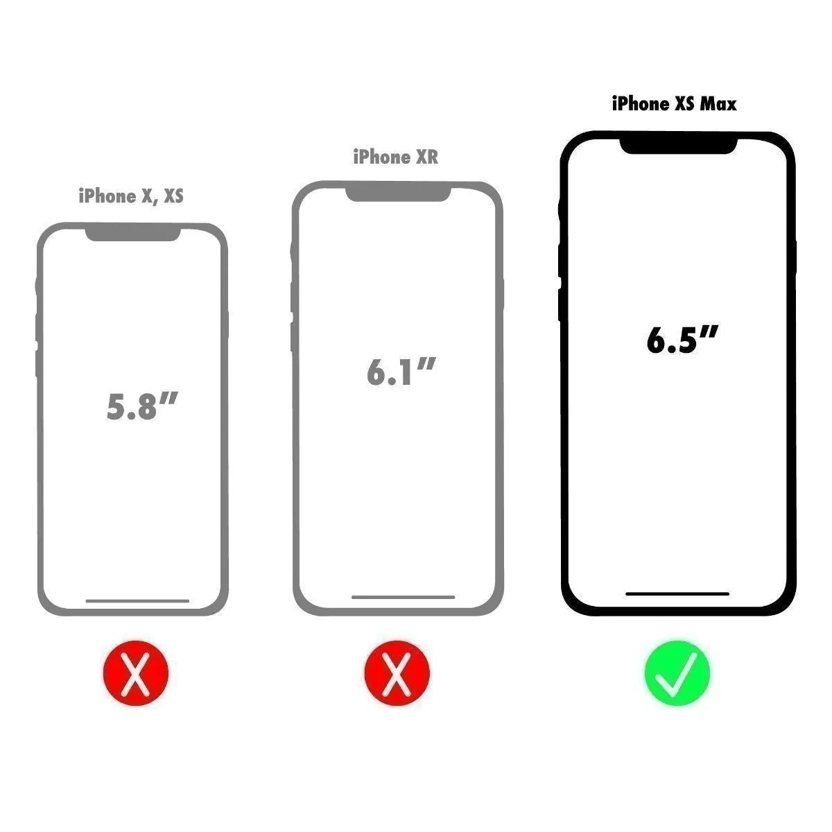 Verizon Slim Guard Clear Grip Case for iPhone XS Max - Clear / Gray