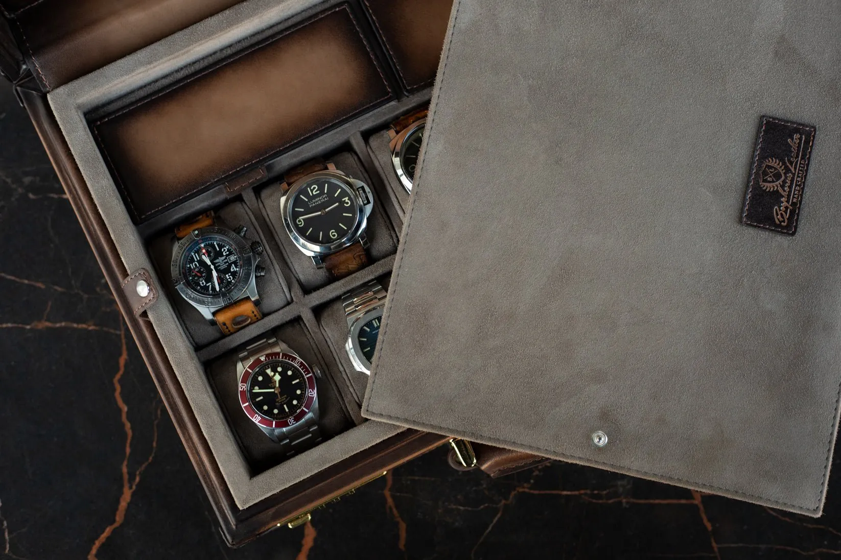 Watch Collector Case - Master Edition Patina Java Brown