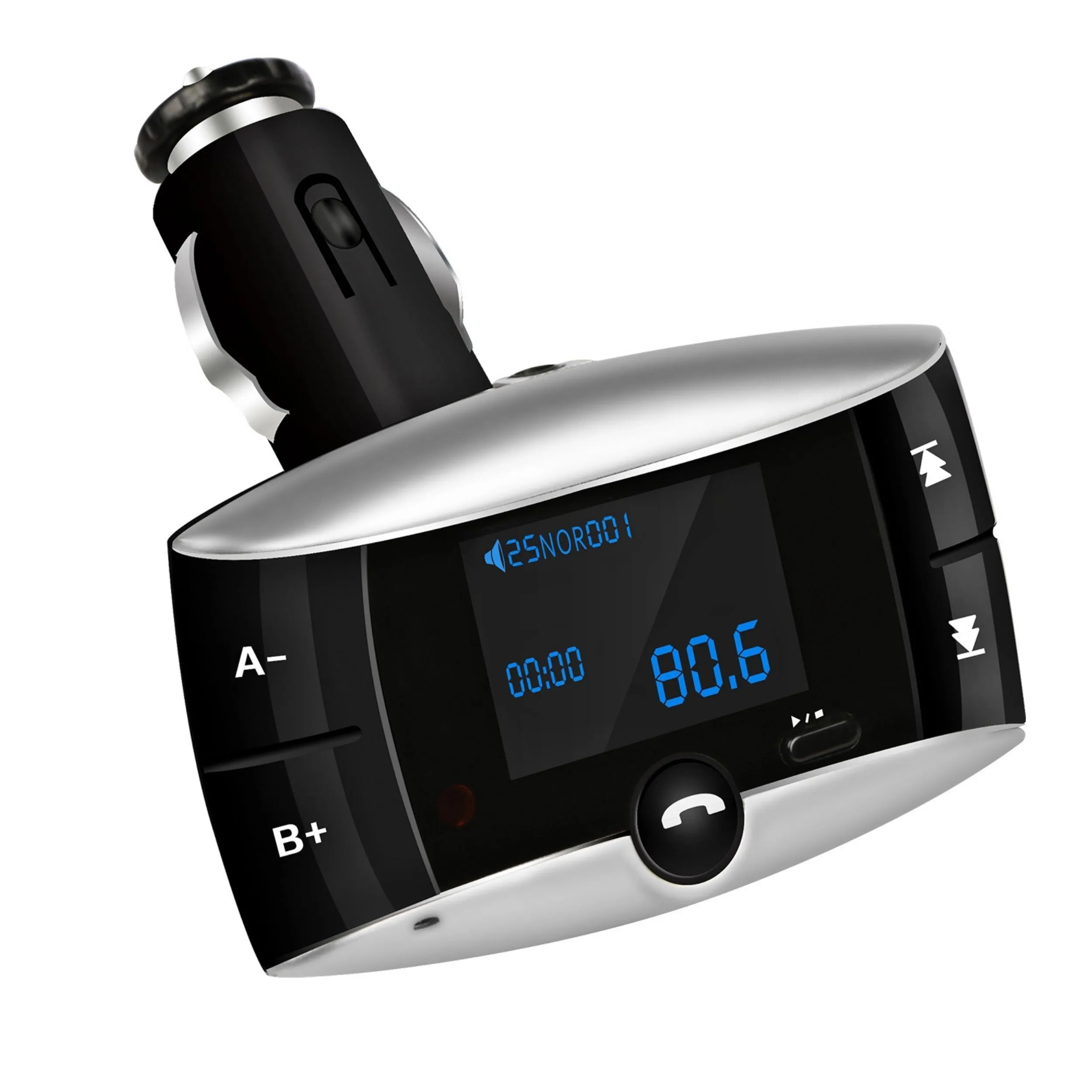 Wireless FM Transmitter USB Charger Hands-free Call MP3 Player SD Card Aux-in LED Display Remote