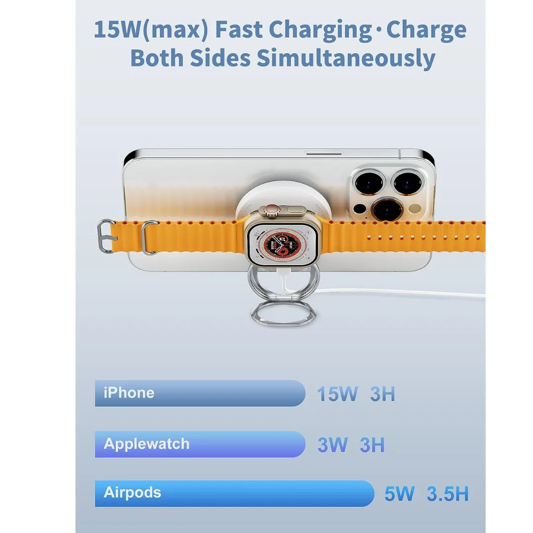 WiWU Wi-W027 3 in 1 magnetic wireless charger