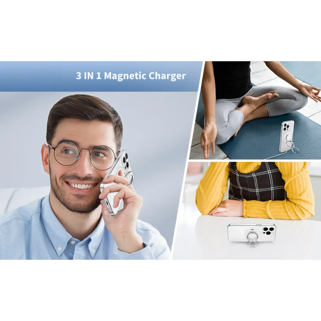 WiWU Wi-W027 3 in 1 magnetic wireless charger