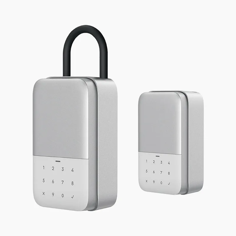 YEEUU K2 Smart Lockbox, App-enabled, with Fingerprint and Passcode. Wall-Mounted&Portable Both Supported with Optional Shackle.