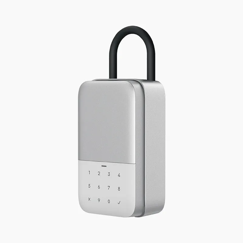 YEEUU K2 Smart Lockbox, App-enabled, with Fingerprint and Passcode. Wall-Mounted&Portable Both Supported with Optional Shackle.