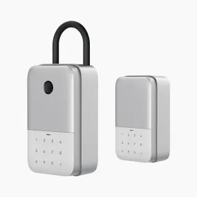 YEEUU K2 Smart Lockbox, App-enabled, with Fingerprint and Passcode. Wall-Mounted&Portable Both Supported with Optional Shackle.