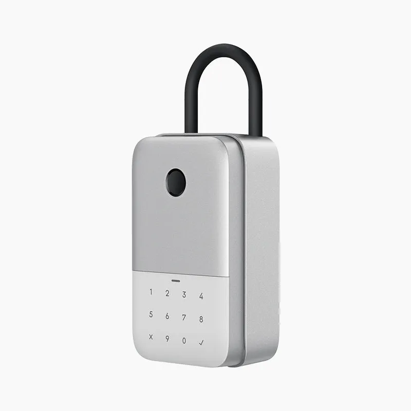 YEEUU K2 Smart Lockbox, App-enabled, with Fingerprint and Passcode. Wall-Mounted&Portable Both Supported with Optional Shackle.