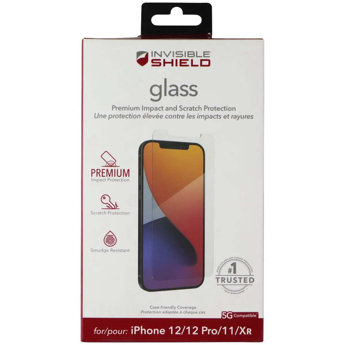 ZAGG Invisible Shield Glass Screen Protector for Apple iPhone 12/12 Pro/11/XR