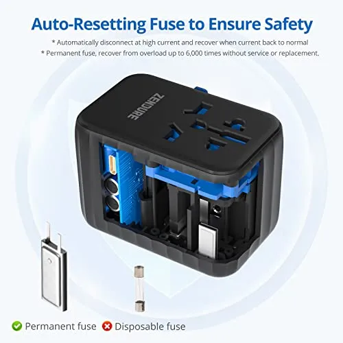 Zendure Universal Travel Adapter 61W PD Fast Charger